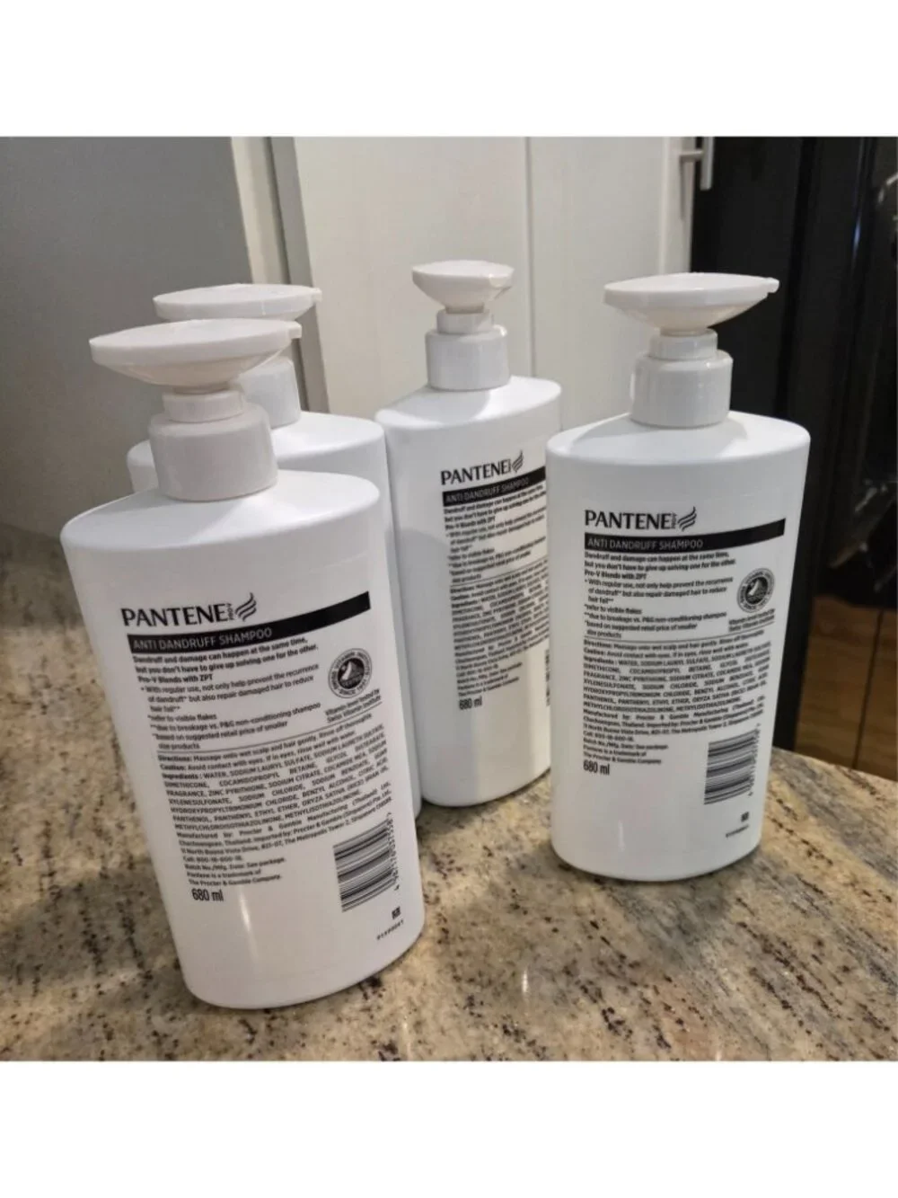 Lot of 4 Pantene Anti Dandruff Shampoo 23oz Pump Bottles New